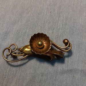 Antique Gold and Copper Pin